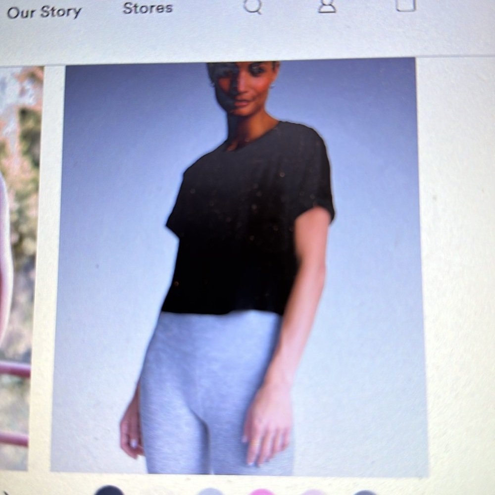 Beyond Yoga featherweight supreme cropped tee in black